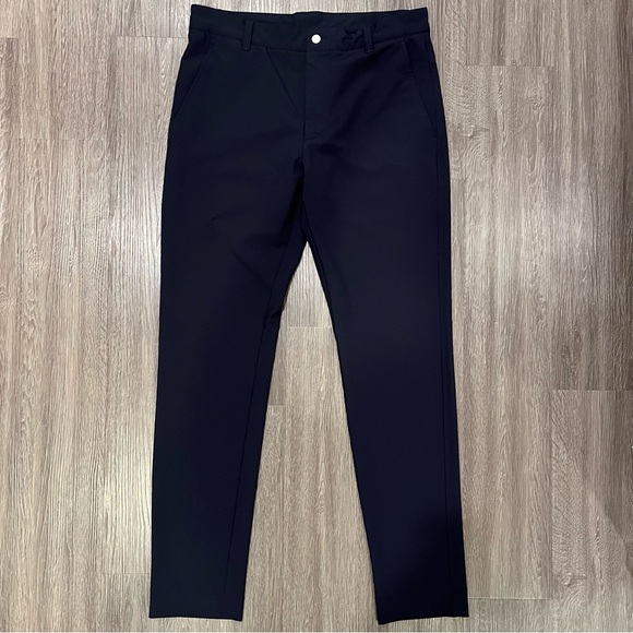 Footjoy Men’s Performance Tapered Fit (Euro) Golf Trousers Pants - Navy 32x32 - Picture 2 of 7